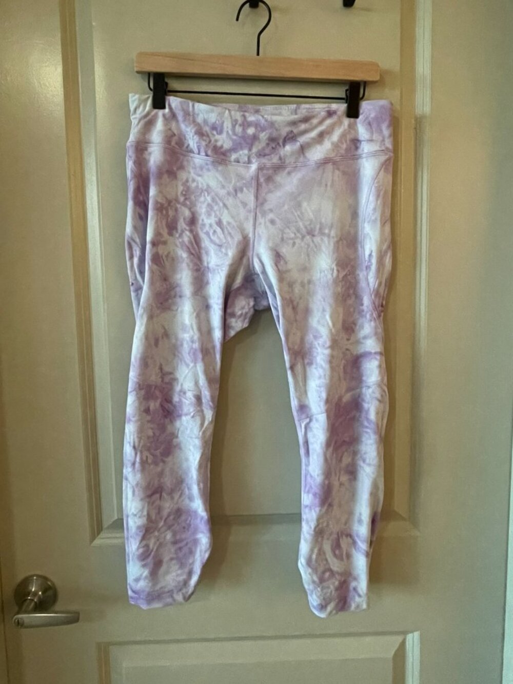 Outdoor Voices Move Free 3/4 Legging Dusty Blue Maypop Tie Dye XL